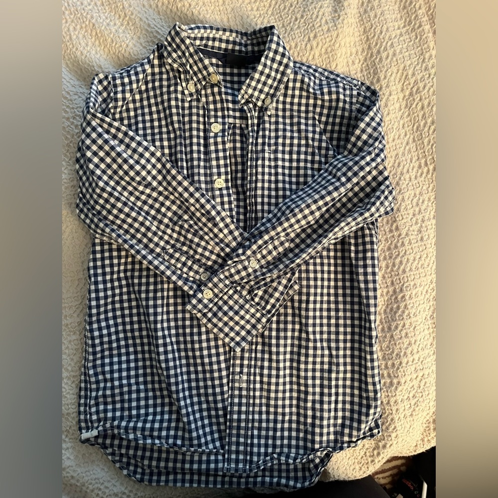 Gap Kids gingham button down size S